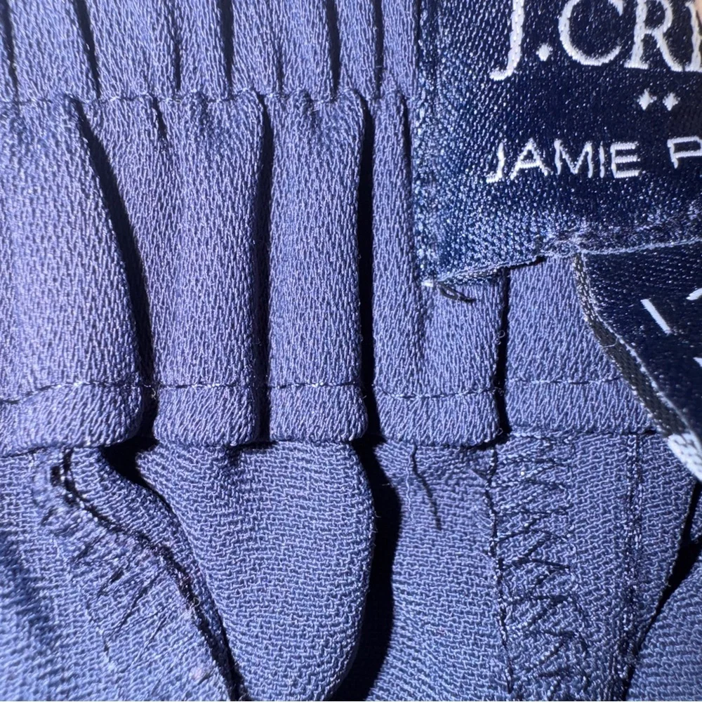 J. Crew Jaime Pants Womens 12P petite Blue Work Office Elastic Tapered Ankle #cc